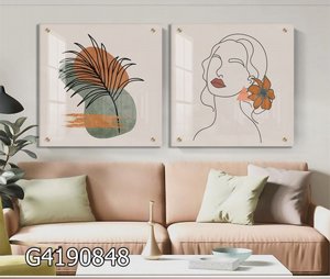 זוג תמונות בהדפסה ישירה על זכוכית דגם G4190848 זוג תמונות בהדפסה ישירה על זכוכית דגם G4190848